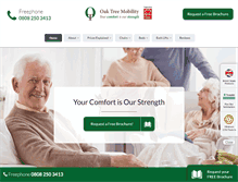 Tablet Screenshot of oaktreemobility.co.uk